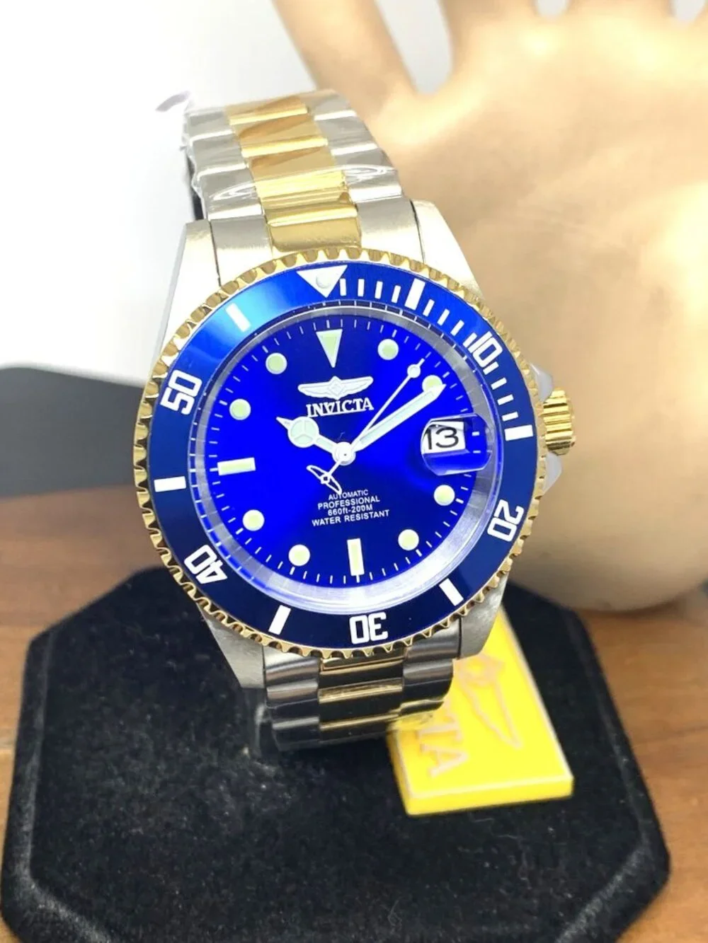 Invicta Men's Watch 28662 Pro Diver Automatic Blue Dial Two Tone Steel 40mm